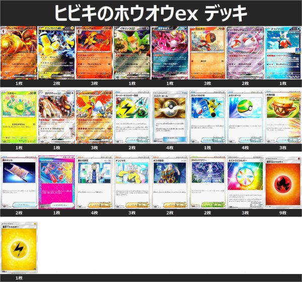 画像1: ヒビキのホウオウex デッキ (1)