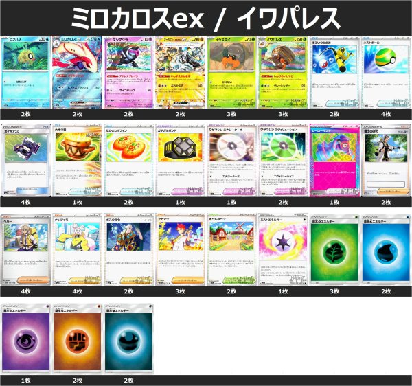 画像1: ミロカロスex / イワパレス デッキ (1)