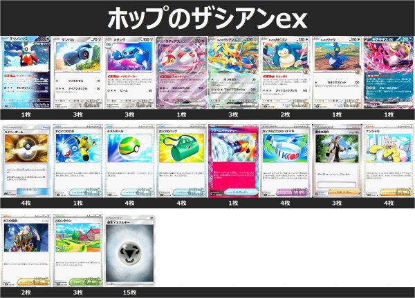画像1: ホップのザシアンex デッキ (1)