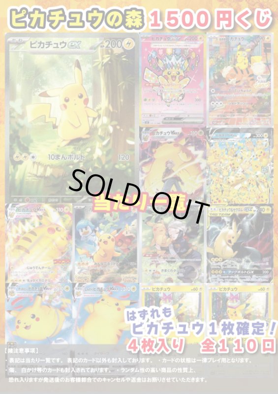 画像1: [ポケカ] ピカチュウの森 1500円 オリパ (1)