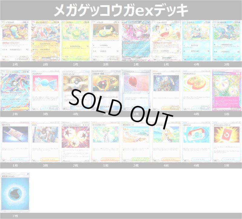 画像1: メガゲッコウガexデッキ (1)
