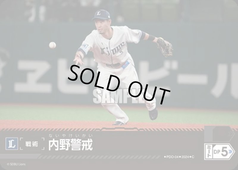 画像1: 内野警戒(C)(PDO-04)[埼玉西武ライオンズ] (1)