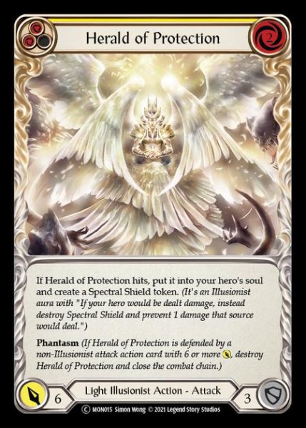 画像1: Herald of Protection【黄】【C】【U-MON015】 (1)