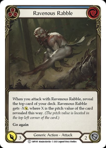 画像1: Ravenous Rabble(青)(C)(1HP395) (1)