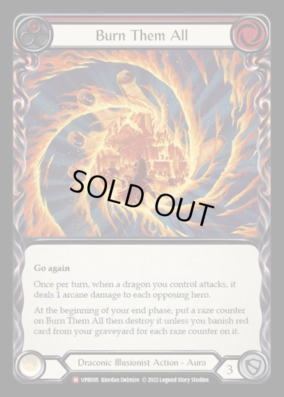 画像1: Burn Them All【M】【UPR005】【Cold Foil】 (1)