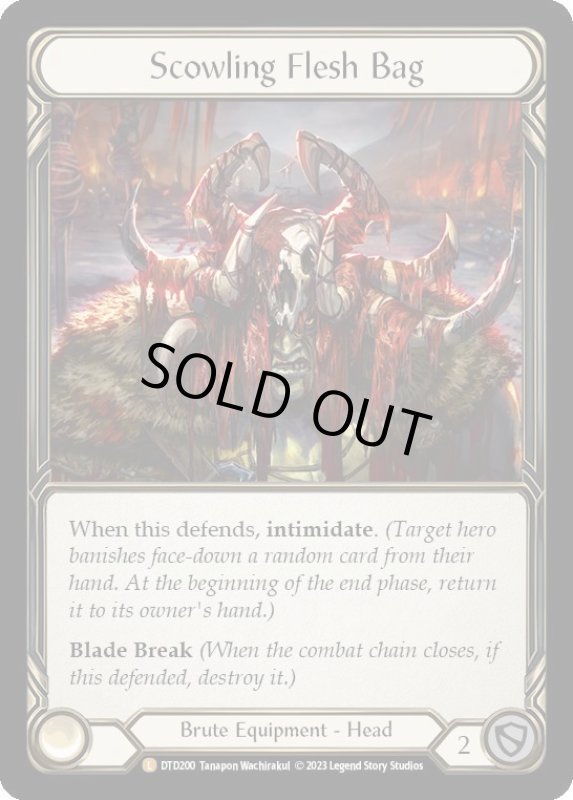 画像1: Scowling Flesh Bag【L】【DTD200】【Cold Foil】 (1)