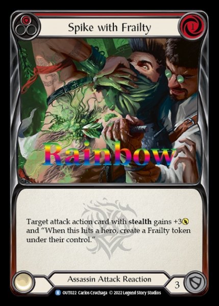 画像1: Spike with Frailty (赤)(R)(OUT022)(Rainbow) (1)