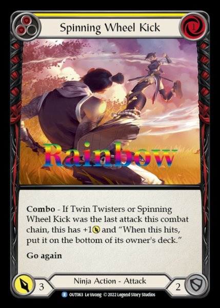 画像1: Spinning Wheel Kick (黄)(R)(OUT063)(Rainbow) (1)