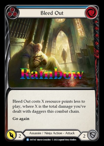 画像1: Bleed Out (青)(R)(OUT147)(Rainbow) (1)