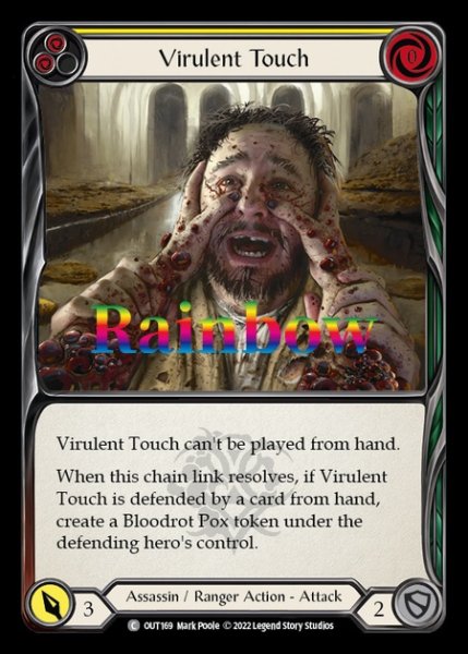 画像1: Virulent Touch (黄)(C)(OUT169)(Rainbow) (1)