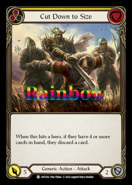 画像1: Cut Down to Size (黄)(C)(OUT202)(Rainbow) (1)