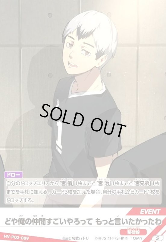 画像1: どや俺の仲間すごいやろって もっと言いたかったわ(S)(HV-P02-089) (1)