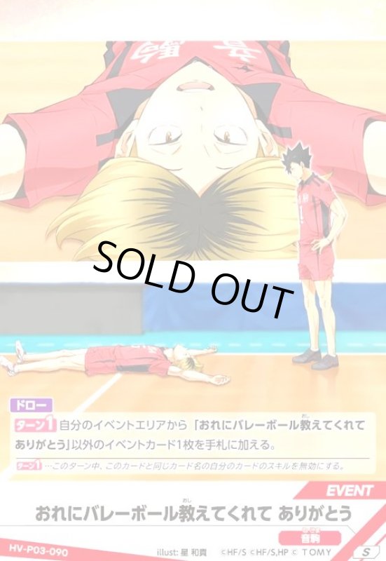 画像1: おれにバレーボール教えてくれて ありがとう(S)(HV-P03-090) (1)