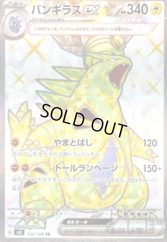 画像1: バンギラスex【122/108 SR】 (1)