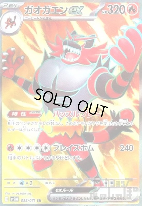 画像1: ガオガエンex(085/071 SR) (1)
