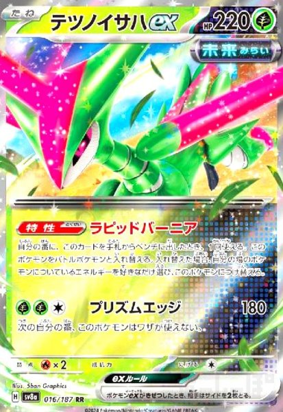 画像1: テツノイサハex(016/187 RR) (1)