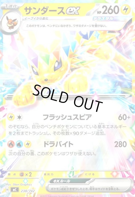 画像1: サンダースex(ホイル)(238/742) (1)