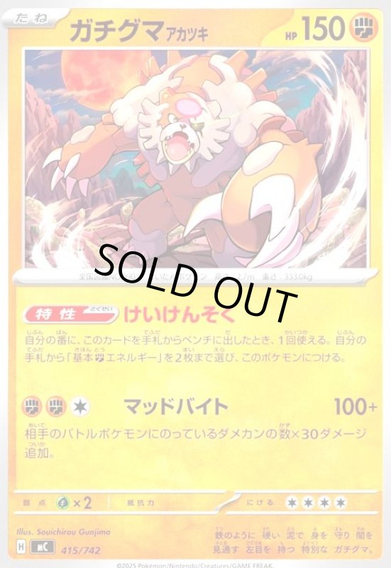 画像1: ガチグマアカツキ(マッドバイト) (1)