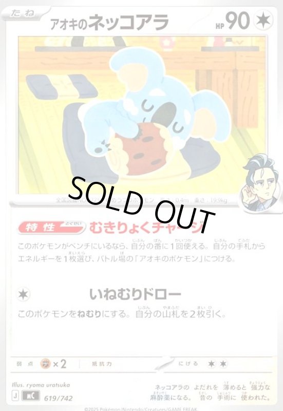 画像1: アオキのネッコアラ(いねむりドロー) (1)