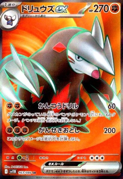 画像1: ドリュウズex(163/086 SR) (1)