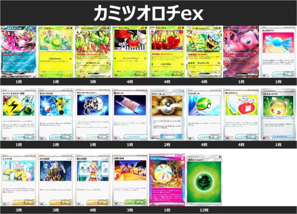 画像1: カミツオロチex デッキ 2025/4/30 (1)