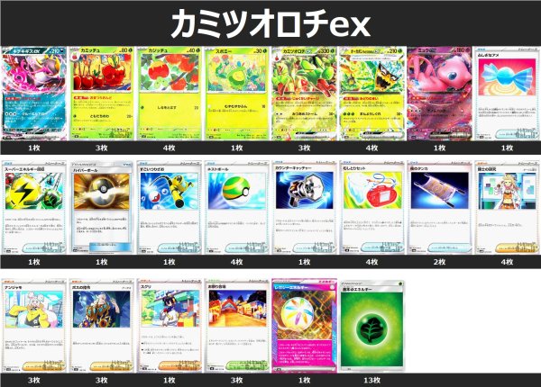 画像1: カミツオロチex デッキ 2025/5/29 (1)
