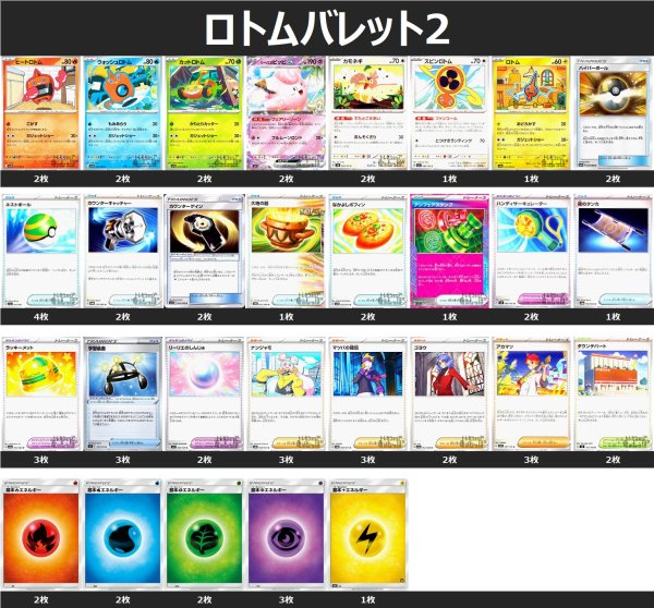 画像1: ロトムバレット デッキ2 2025/5/29 (1)