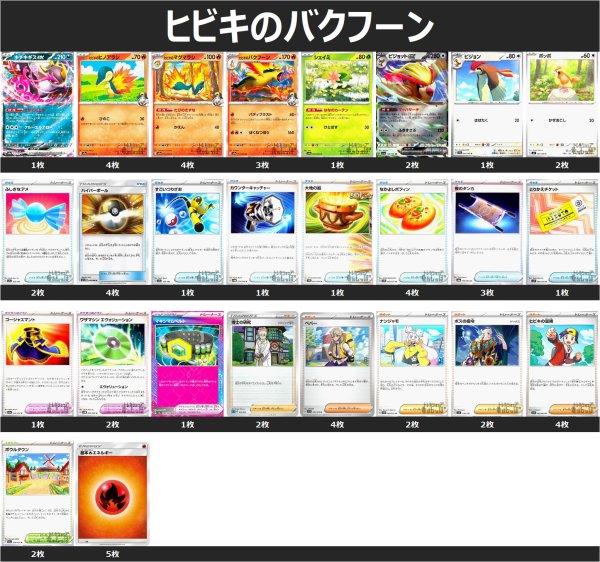 画像1: ヒビキのバクフーン デッキ 2025/5/29 (1)