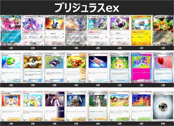 画像1: ブリジュラスex デッキ 2025/6/8 (1)