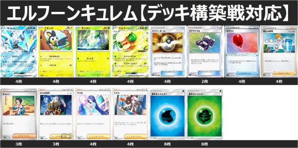 画像1: 【デッキ構築戦対応】エルフーンキュレム デッキ 2025/6/14 (1)