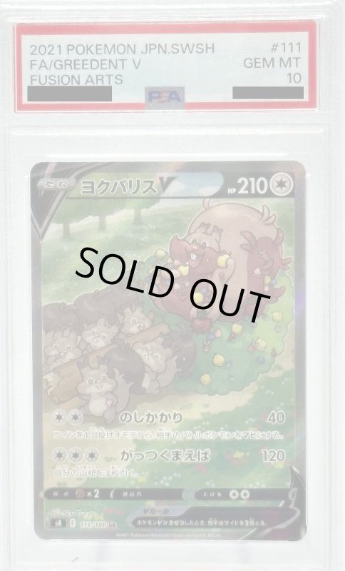 画像1: 【PSA10】ヨクバリスV(111/100 SR)[SA] (1)