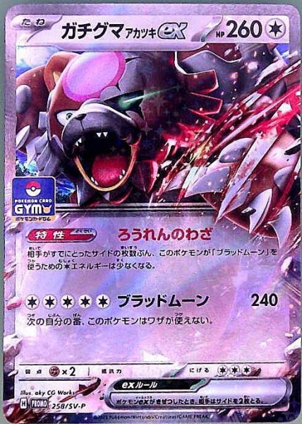 画像1: ガチグマアカツキex(258/SV-P) (1)