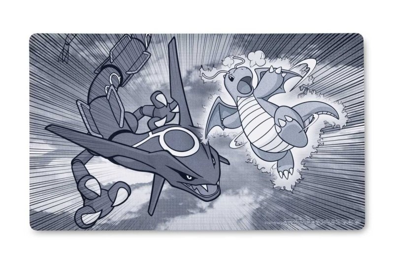 画像1: 【海外プレイマット】DRAGONITE & RAYQUAZA COLLIDE (1)