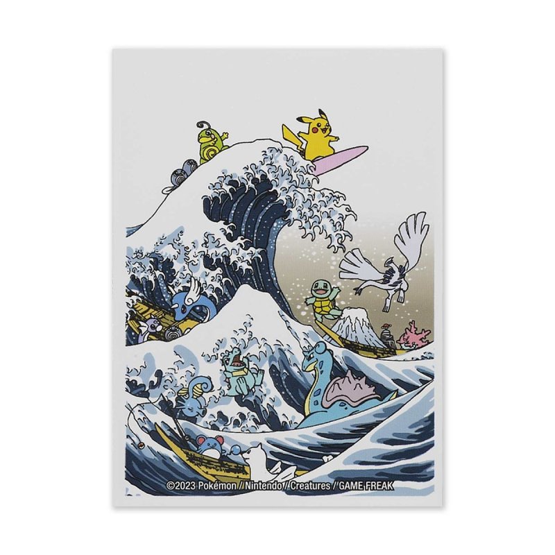 画像1: 【海外スリーブ】Great Wave Pikachu & Friends Card Sleeves (65 Sleeves) (1)