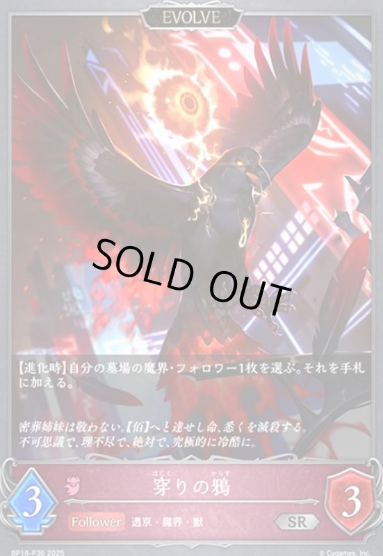画像1: 穿りの鴉(EVOLVE)(SR/プレミアム)(BP18-P36) (1)