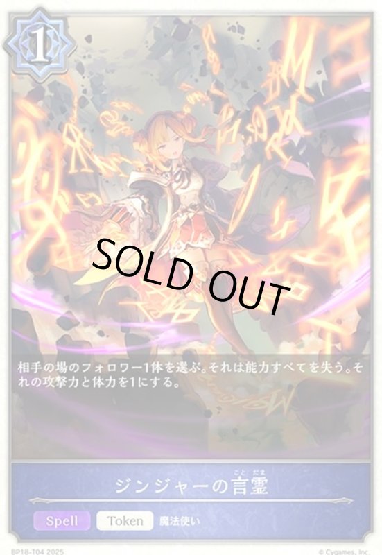 画像1: ジンジャーの言霊(BP18-T04) (1)