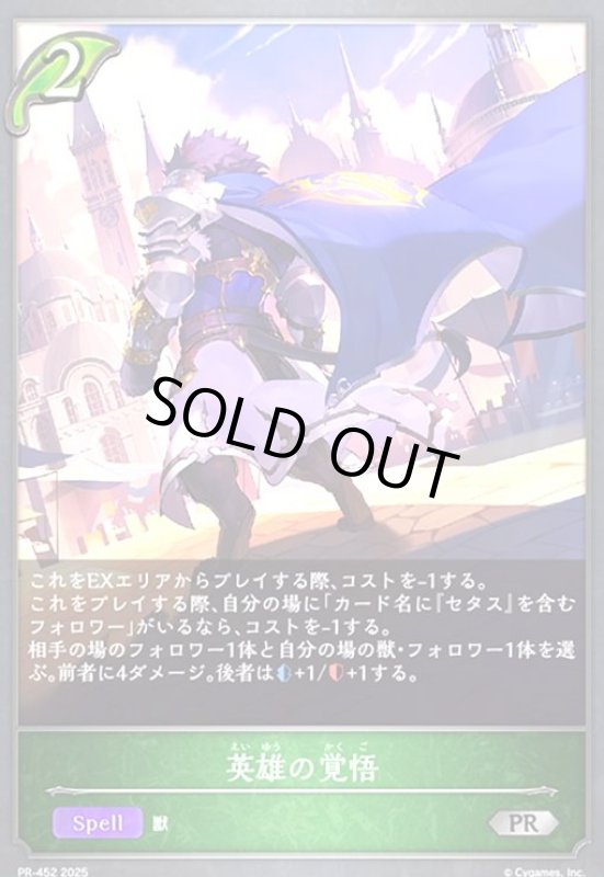 画像1: 英雄の覚悟(PR)(PR452) (1)