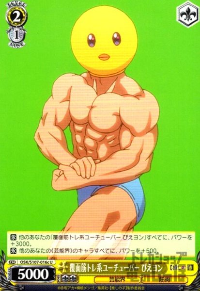 画像1: 覆面筋トレ系ユーチューバー ぴえヨン(U)(OSK/S107-016c) (1)