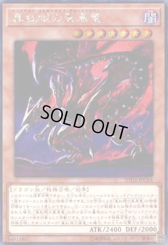 画像1: 真紅眼の亜黒竜(シークレット) (1)